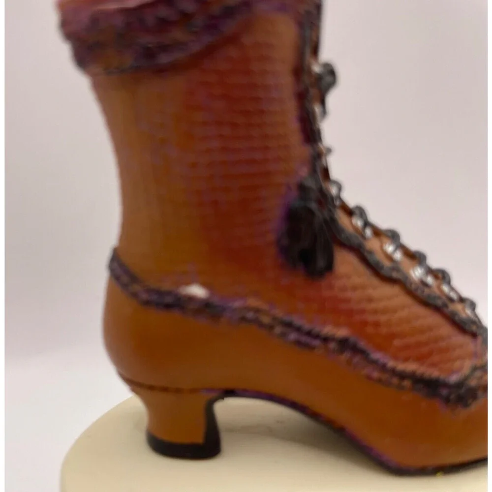 Victorian Boot Trinket Box, Hinged